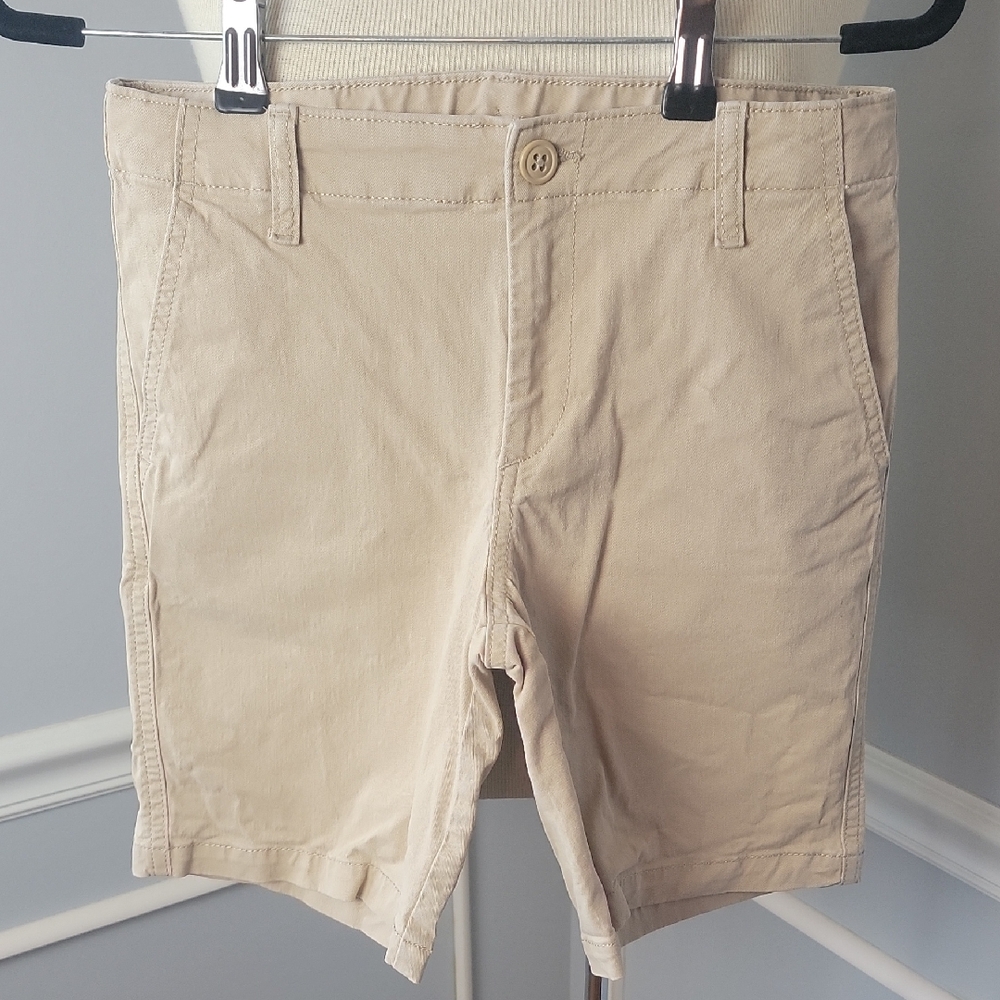 OLD NAVY | GAP Bundle of 3 Boy's Tan Flat Front School Uniform Chino Shorts 14